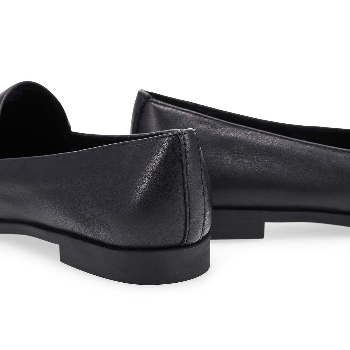 Chaussure plate  enfiler en cuir pour femmes Peyt