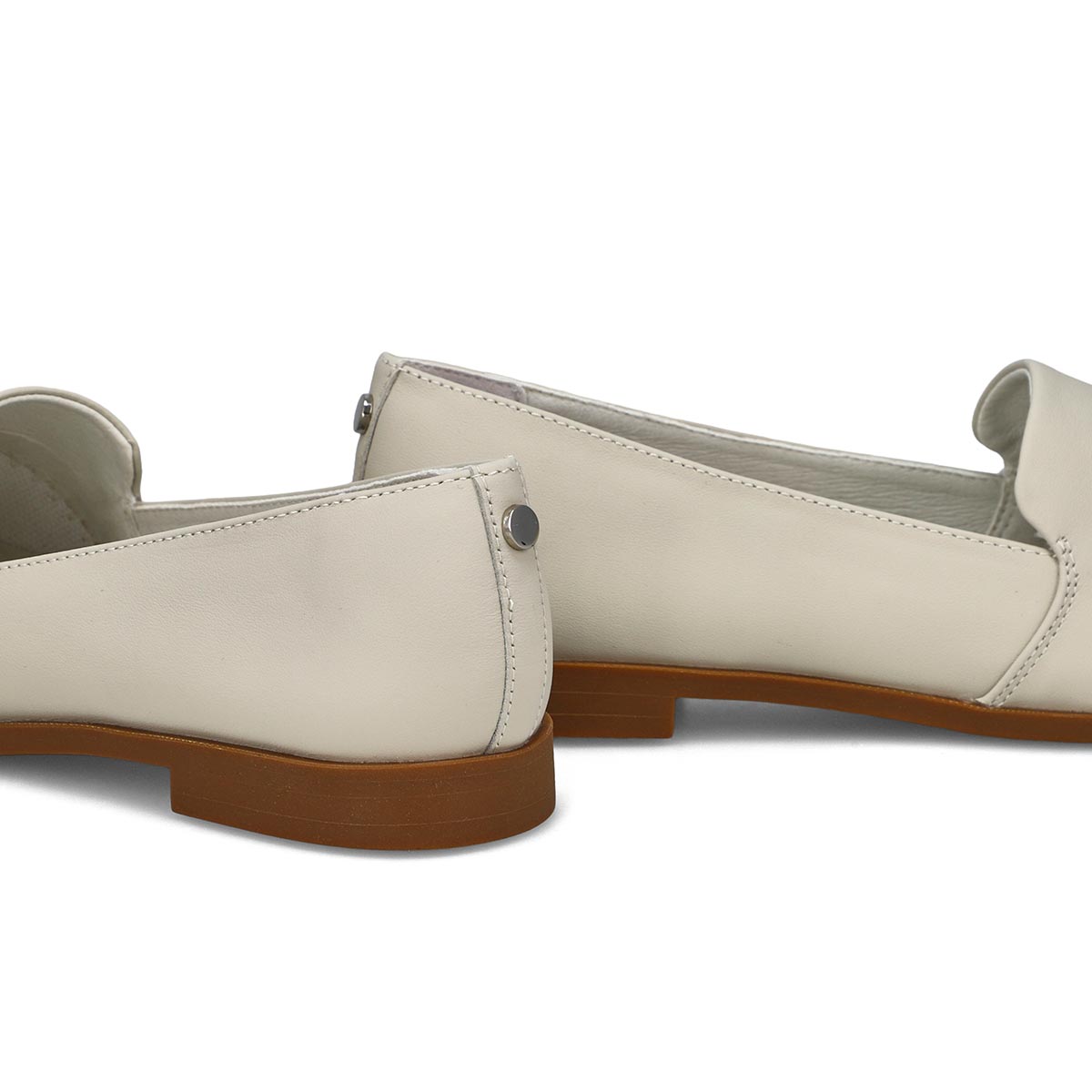 Women's Peyton Leather Slip On Flat - Chalk