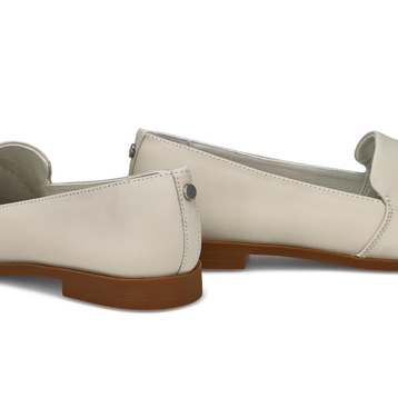 Women's Peyton Leather Slip On Flat - Chalk