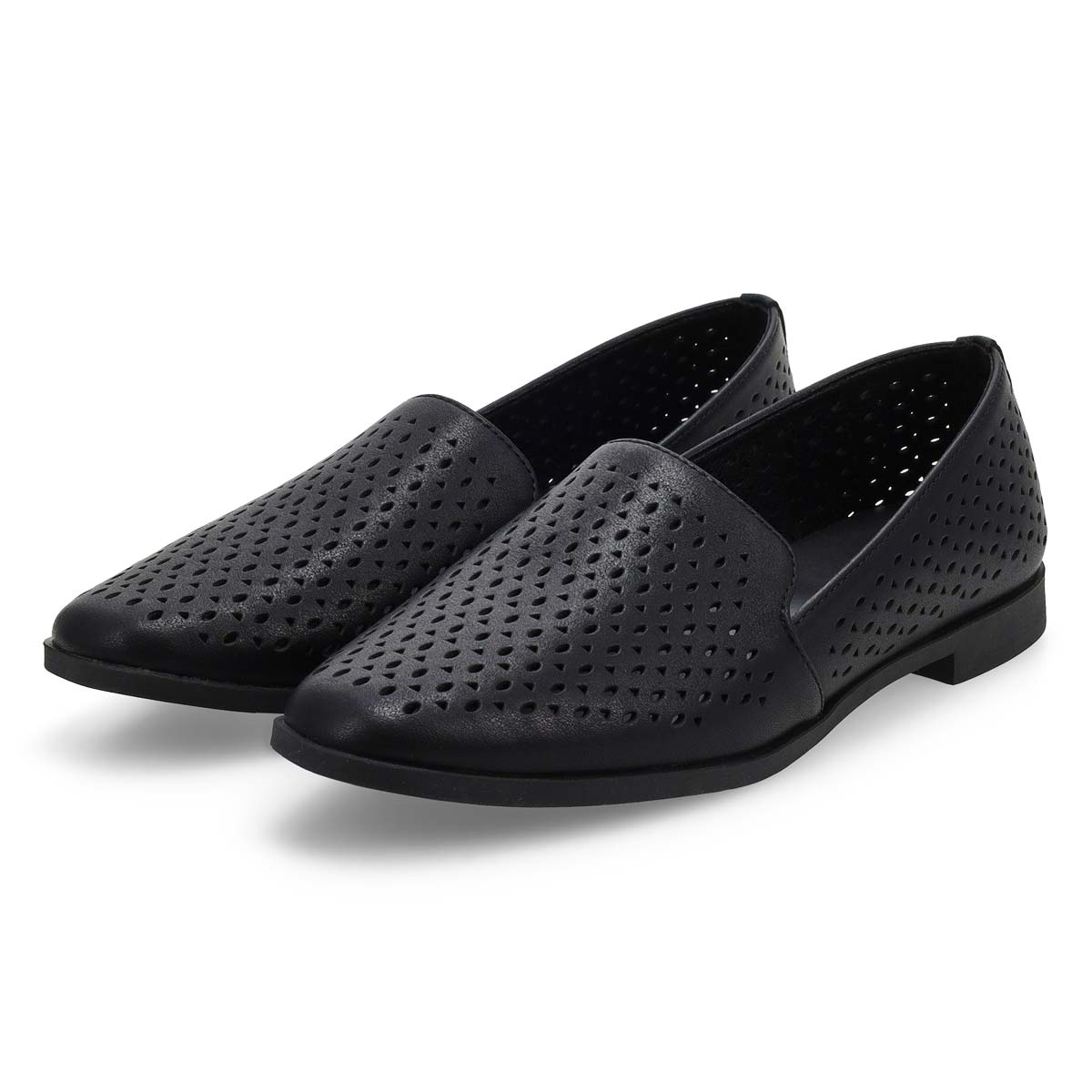 Women's Peyton Perforated Leather Slip On Flat