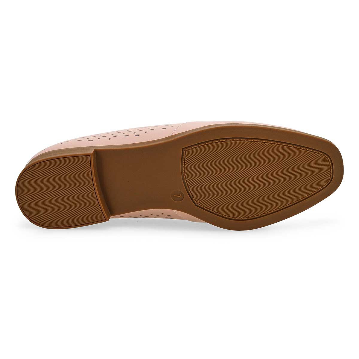 Flâneur en cuir PEYTON PERFORATED, rose, femmes