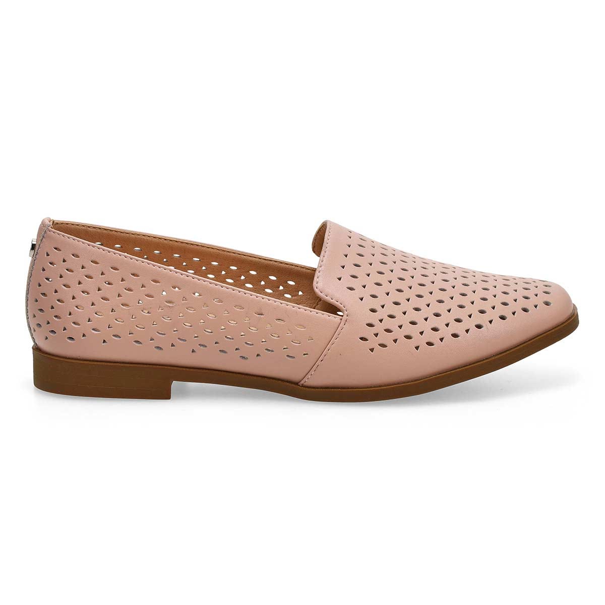 Flâneur en cuir PEYTON PERFORATED, rose, femmes