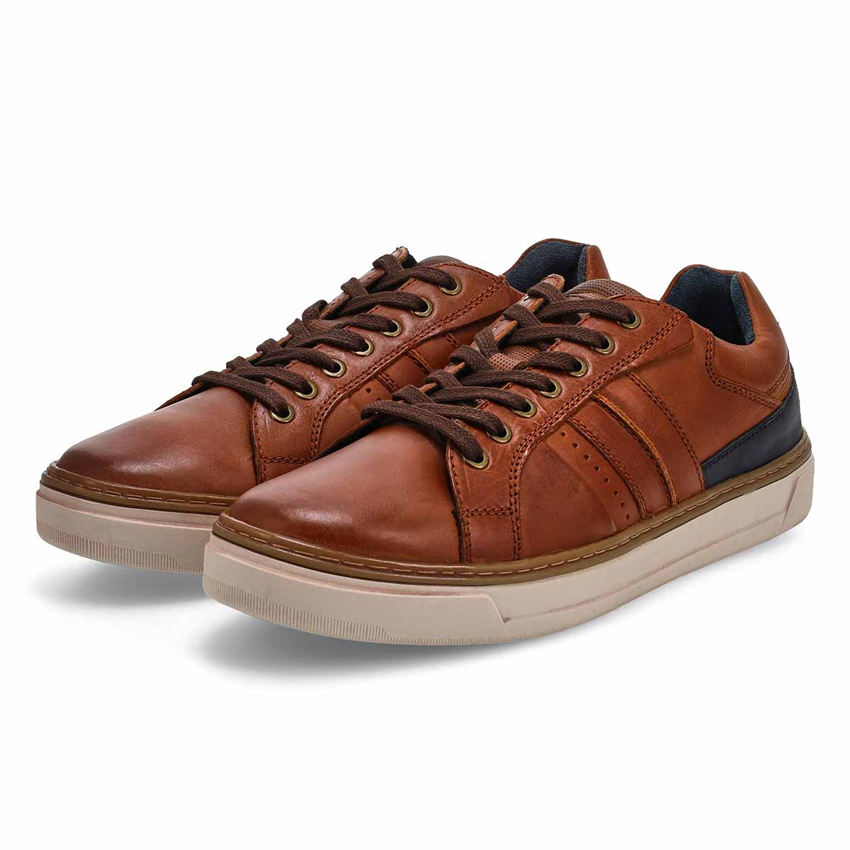 Men's Philos Casual Leather Oxford- Berlin Red/Bro