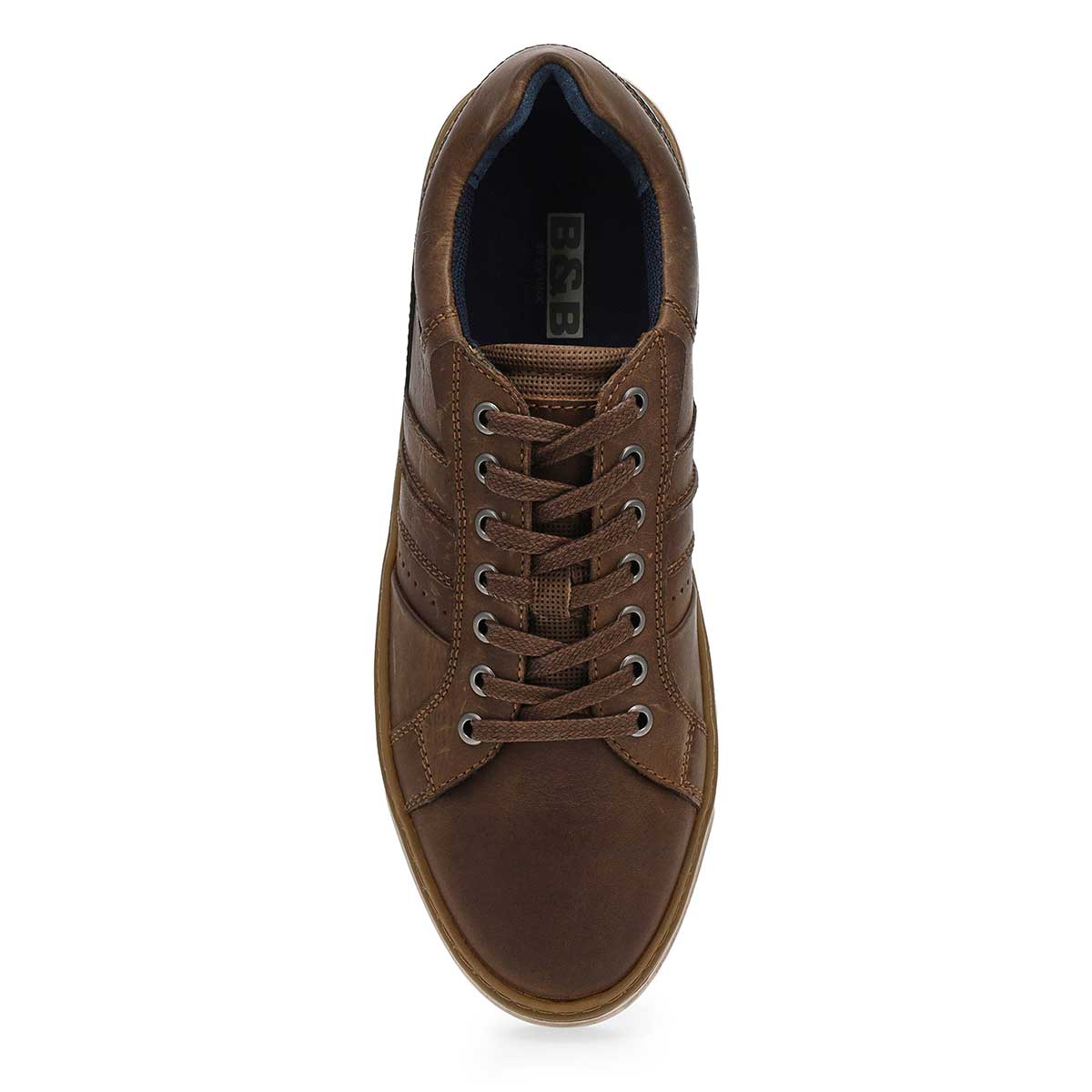 Richelieu en cuir décontracté PHILOS, gris, hommes