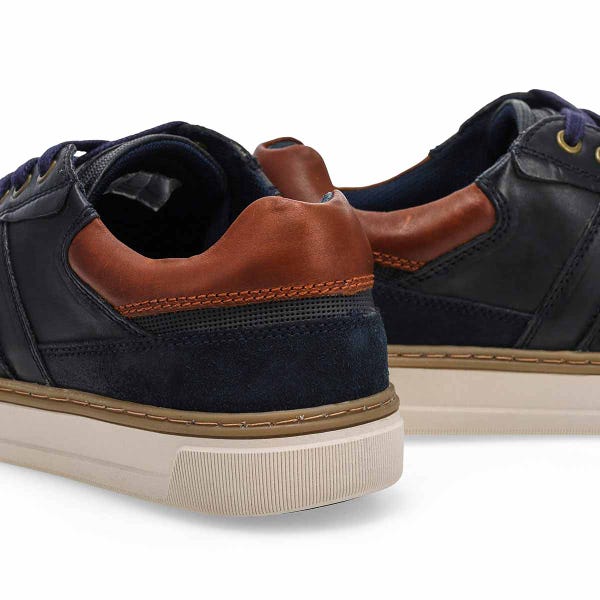 Richelieu en cuir décontracté PHILOS, marine Argentine, hommes