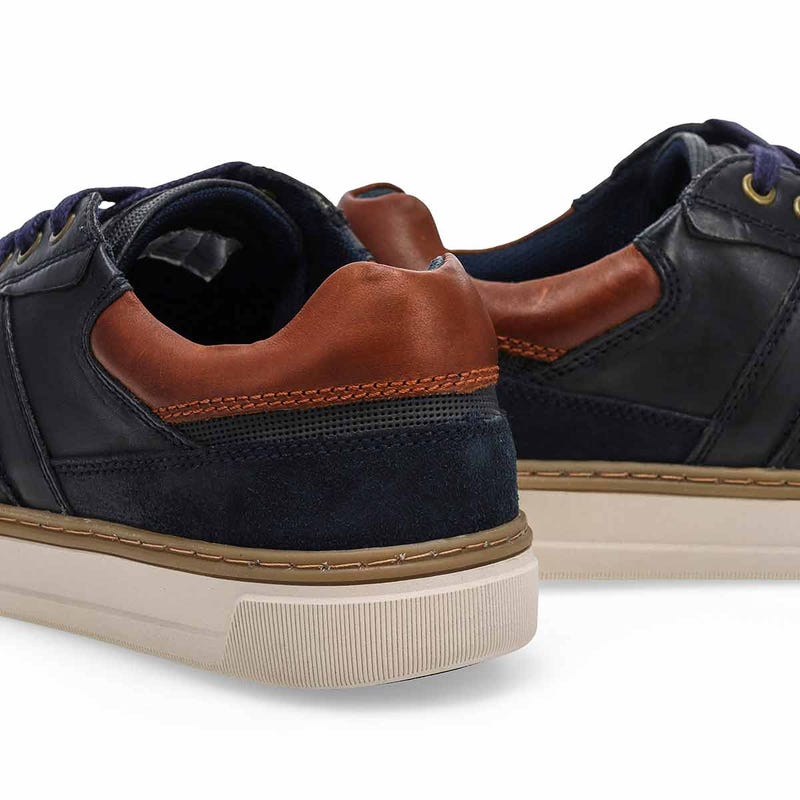 Richelieu en cuir décontracté PHILOS, marine Argentine, hommes