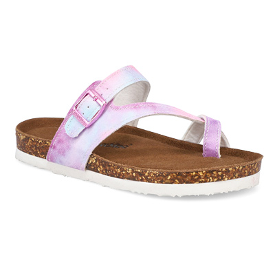 Grls Phoenix Memory Foam Sandal- Tiedye
