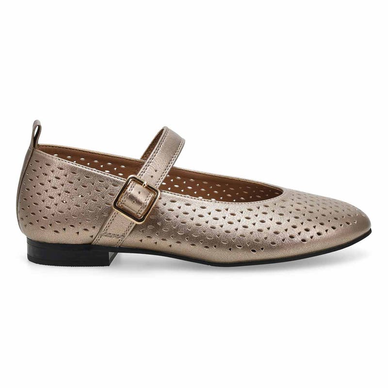Women's Piper Leather Mary Jane Shoe - Champagne