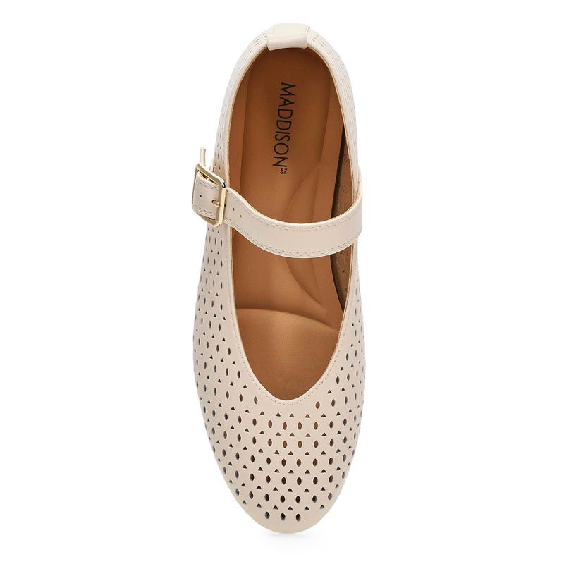 Women's Piper Leather Mary Jane Shoe - Cream