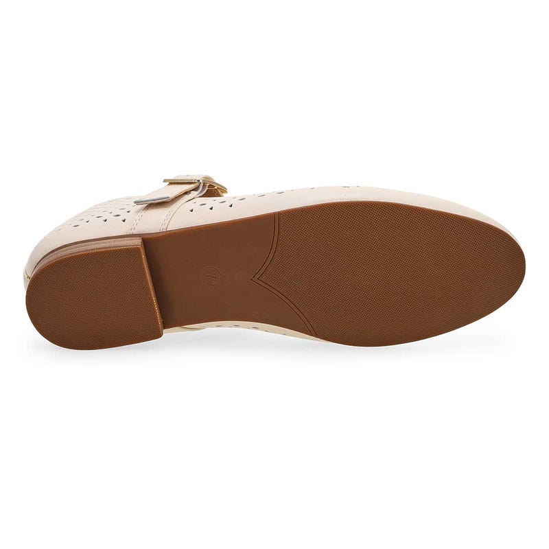 Women's Piper Leather Mary Jane Shoe - Cream