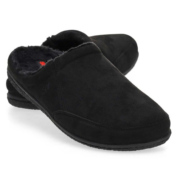 Men's Polar III Open Back Slipper - Black