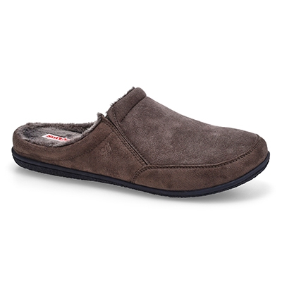 Mns Polar III Open Back Slipper - Charcoal