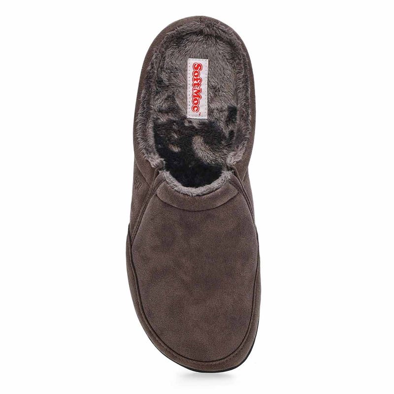 Men's Polar III Open Back Slipper - Charcoal
