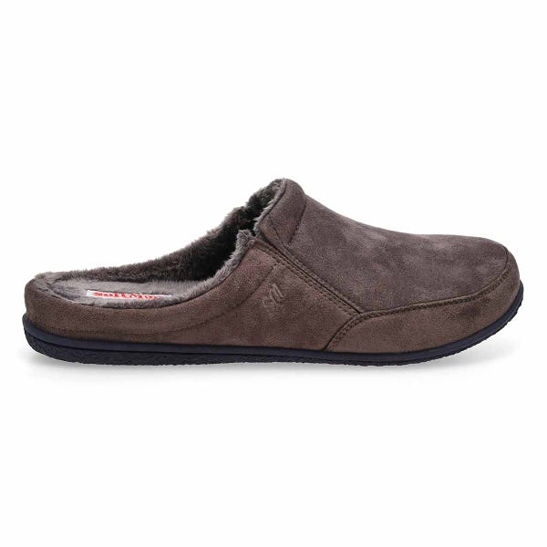 Men's Polar III Open Back Slipper - Charcoal