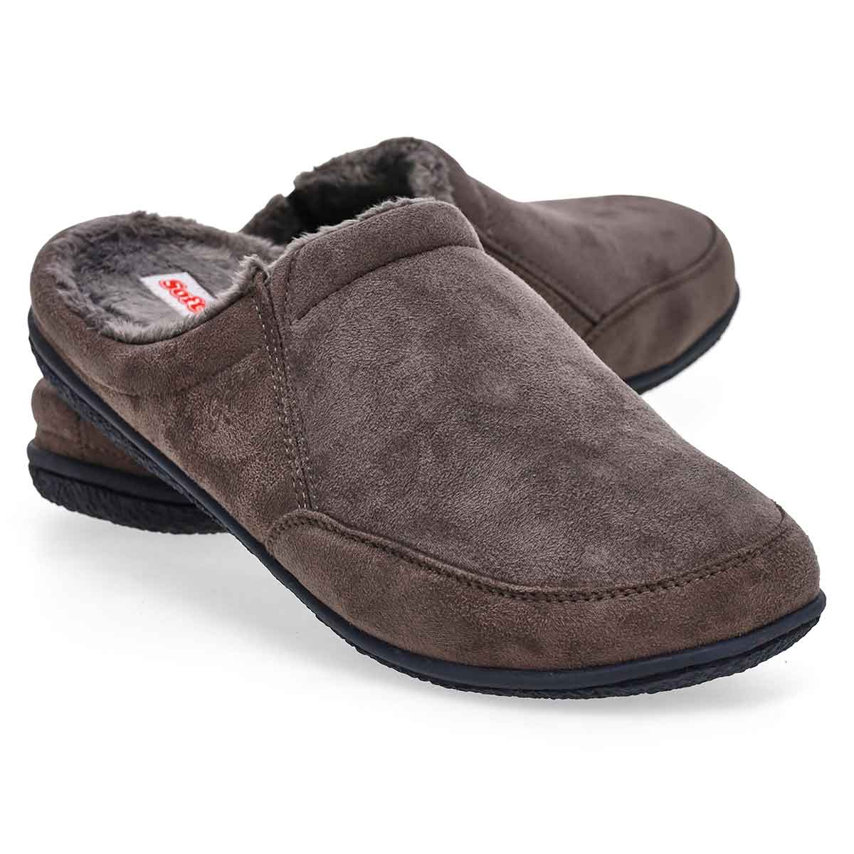Men's Polar III Open Back Slipper - Charcoal