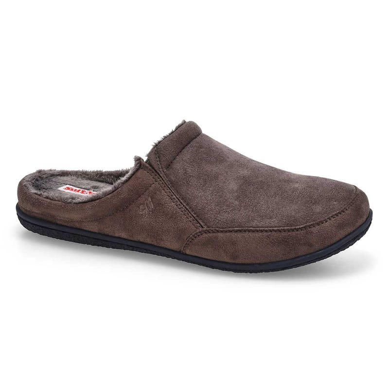 Men's Polar III Open Back Slipper - Charcoal