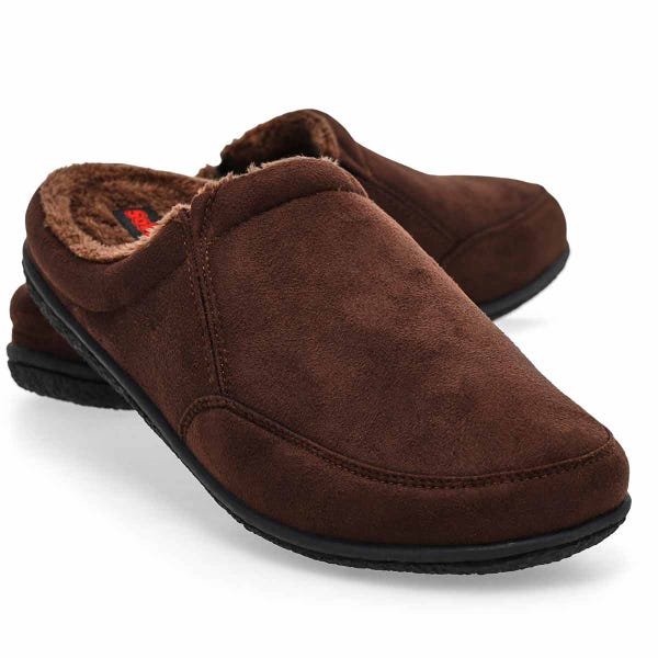 Men's Polar III Open Back Slipper - Rootbeer