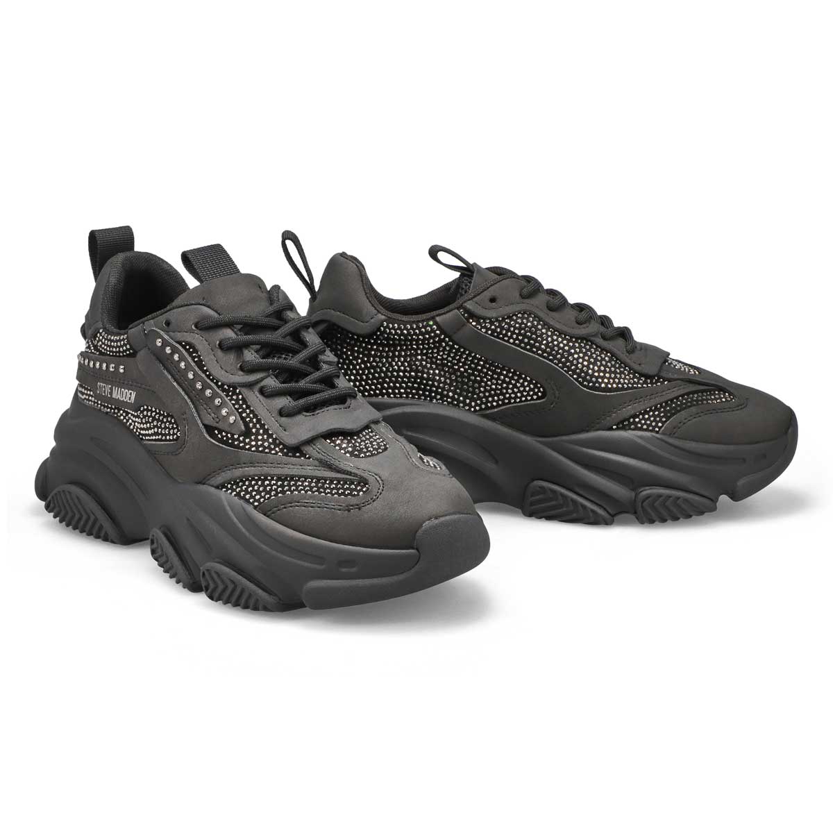 Women's Possession-R Lace Up Sneaker - Black