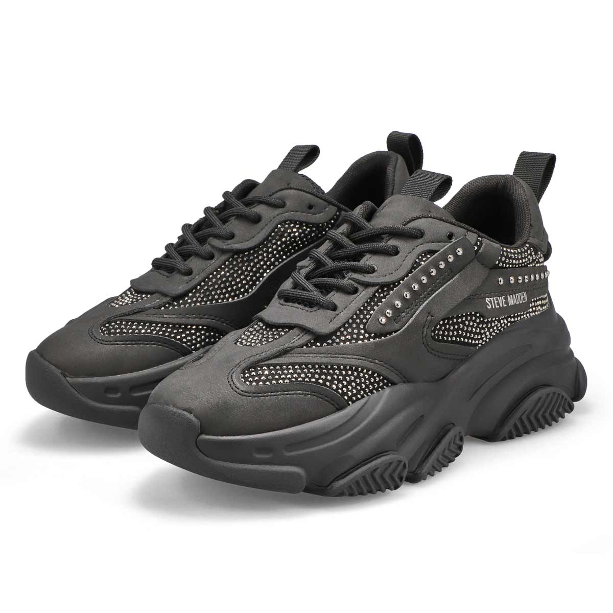 Women's Possession-R Lace Up Sneaker - Black