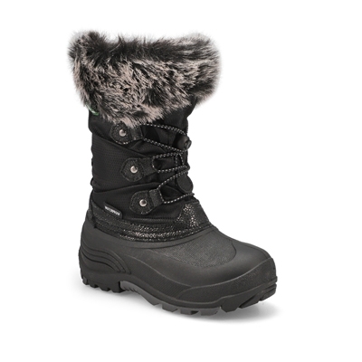 Grls Powdery 2 Waterproof Winter Boot - Black