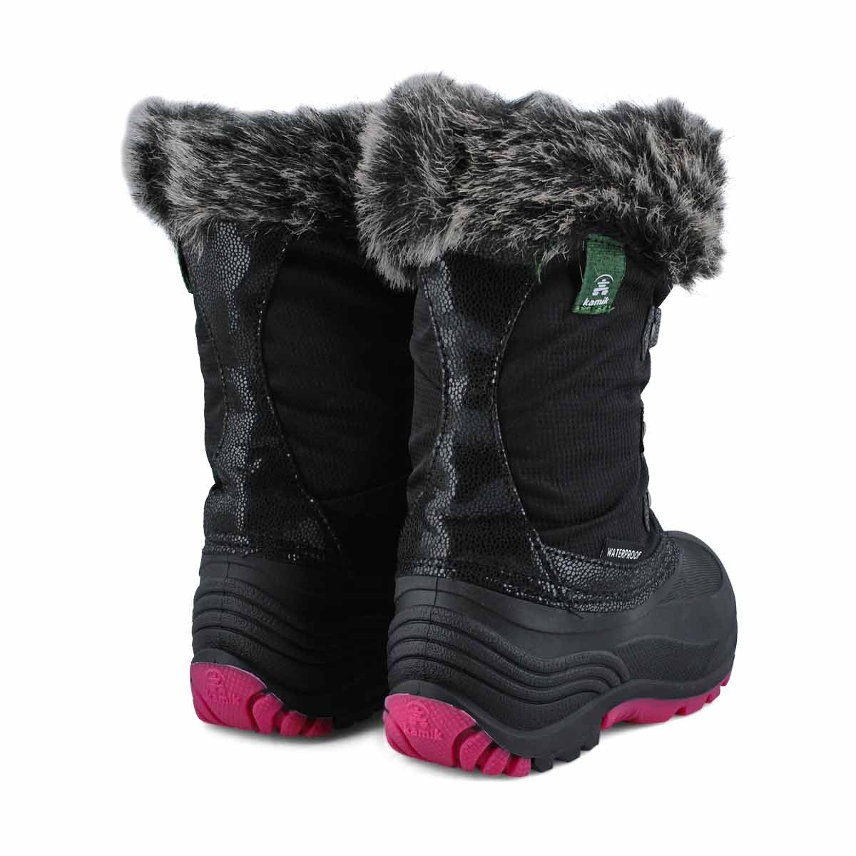 Girls' Powdery 2 Waterproof Winter Boot - Black/Rose