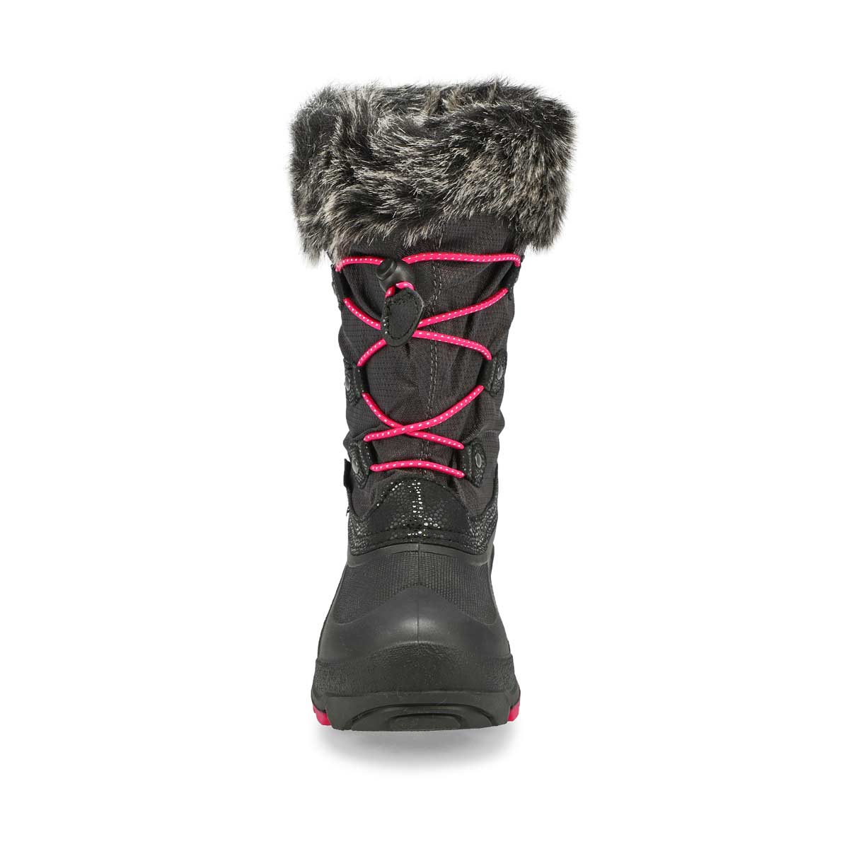 Botte d'hiver imp. POWDERY 2, anthracite, fille