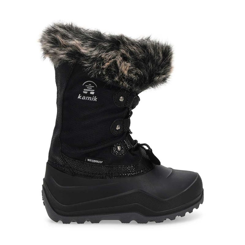 Botte d'hiver imperméable POWDERY 3, noir, filles