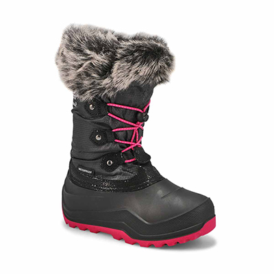 Grls Powdery 3 Waterproof Winter Boot - Charcoal