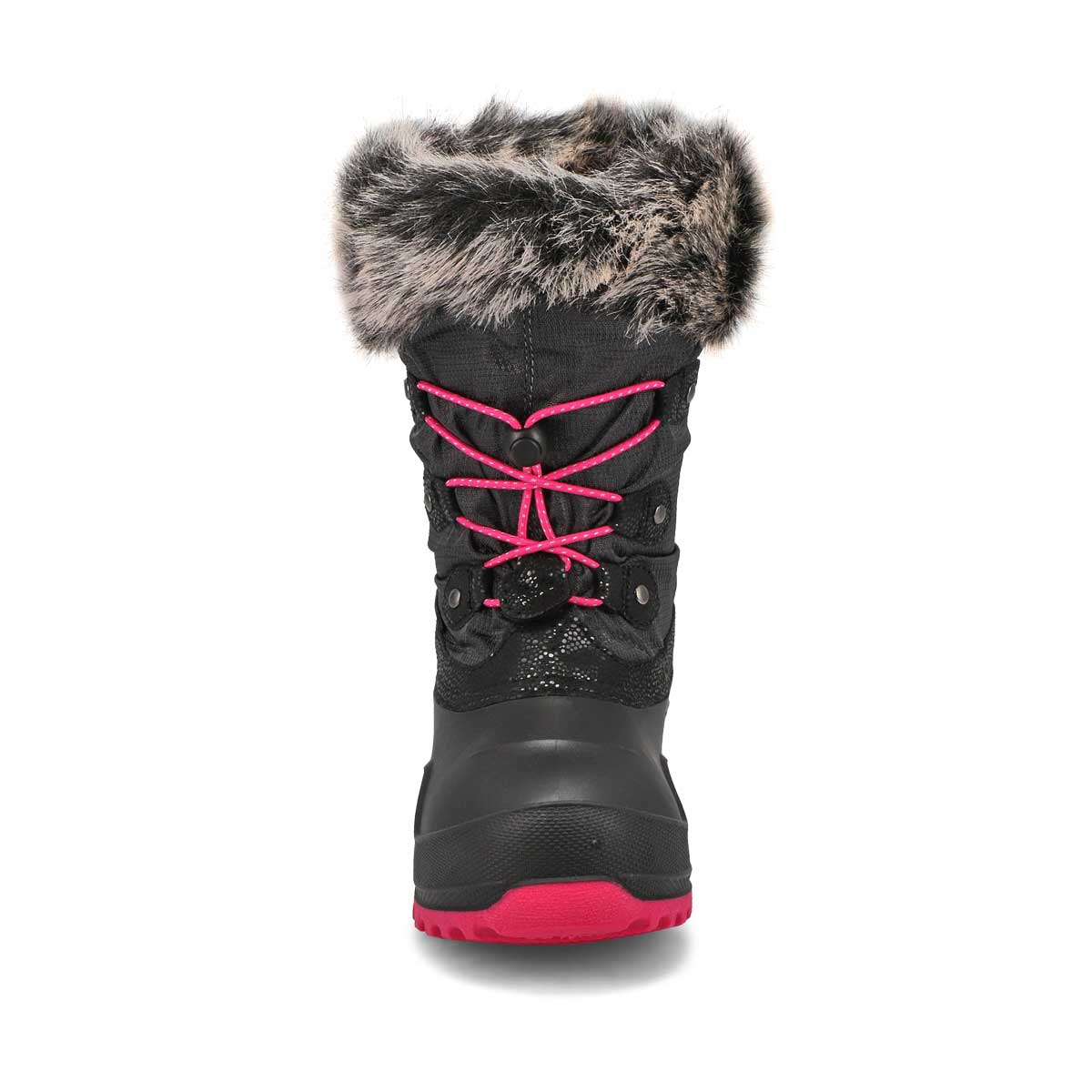 Botte d'hiver imp. POWDERY 3, anthracite, filles