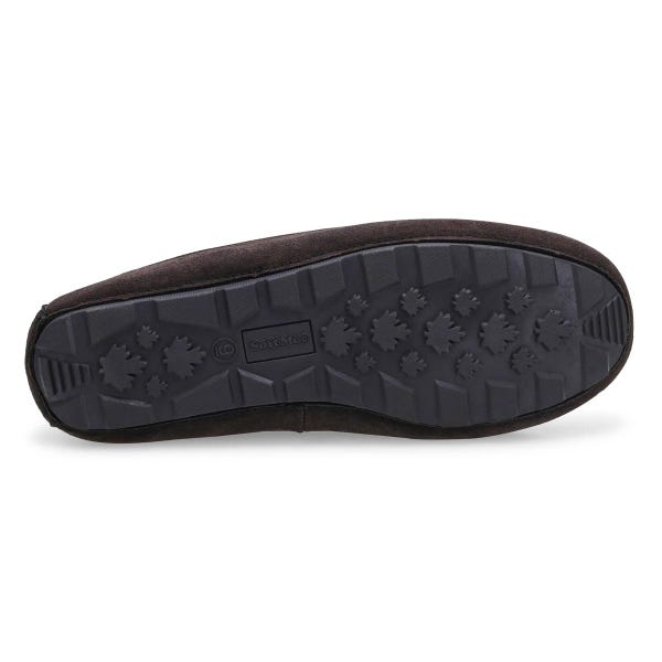 Pantoufles Preston II à mousse mémoire pour hommes en Charbon.
