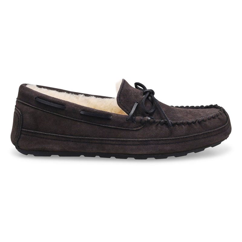 Pantoufles Preston II à mousse mémoire pour hommes en Charbon.