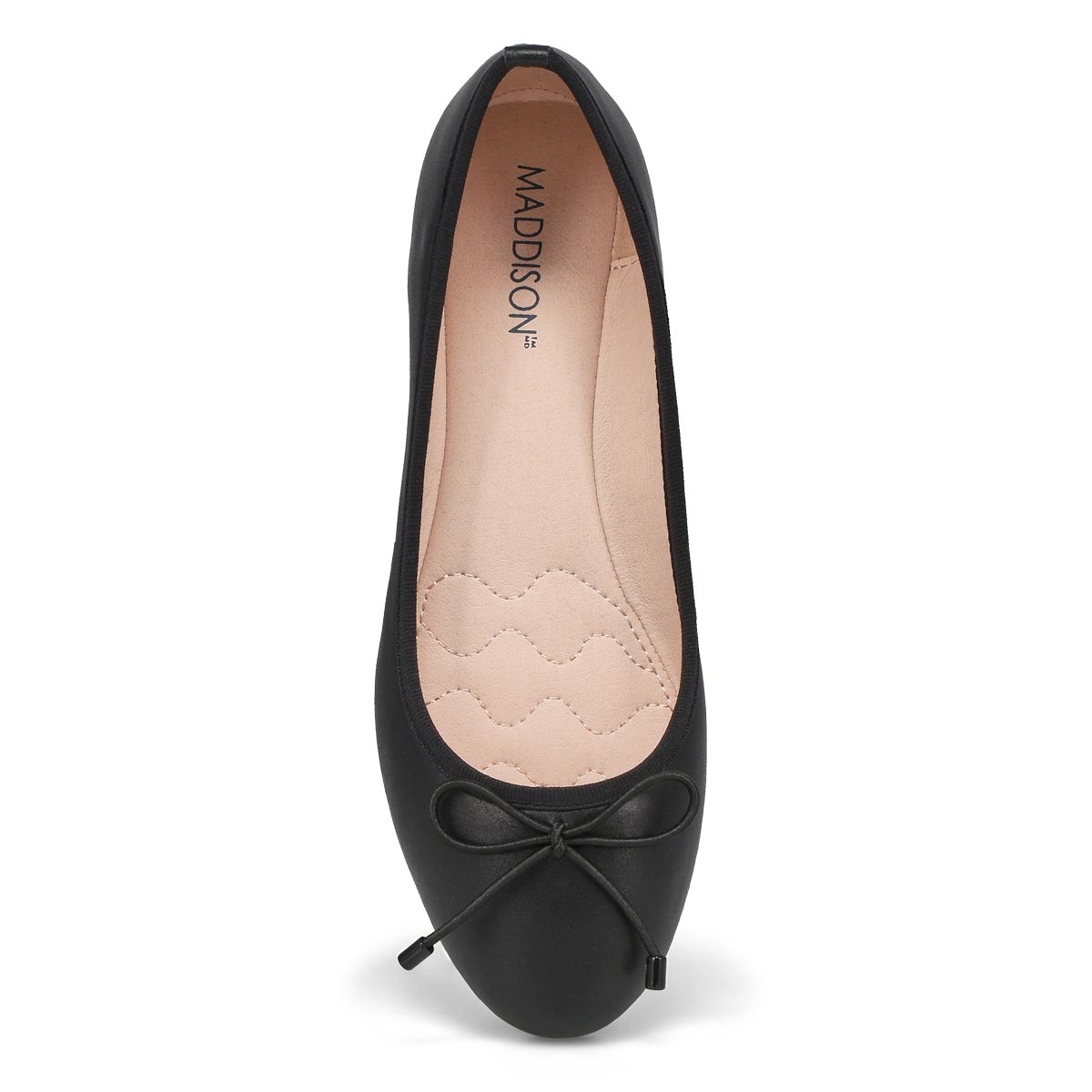 Women's Priscilla Leather Ballerina Flat - Black