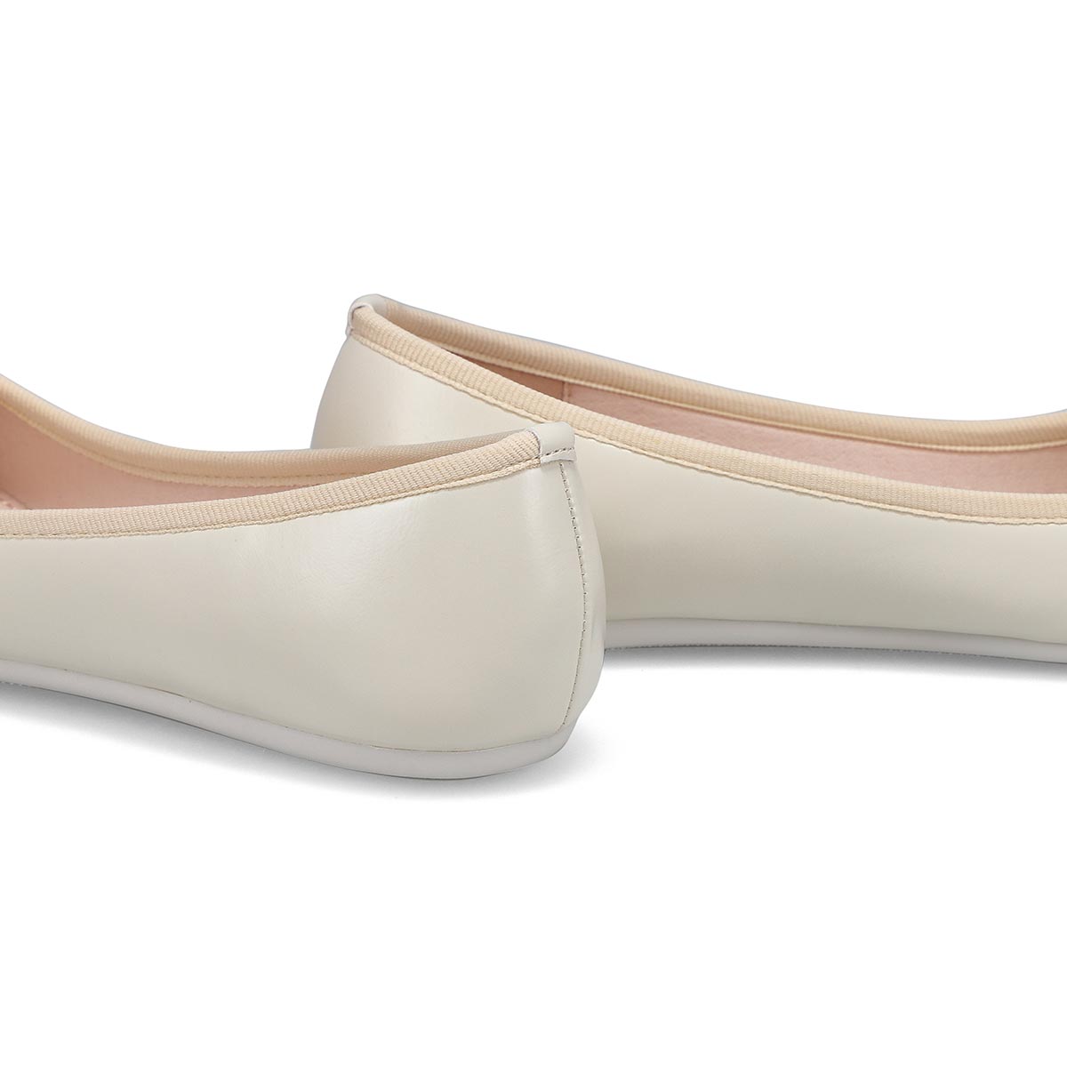Women's Priscilla Leather Ballerina Flat - Bone