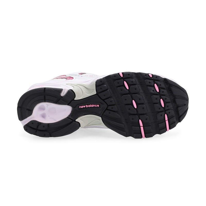 Espadrilles à enfiler 530 Bungee pour enfants - Blanc/Rose sucre