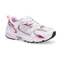 Espadrilles à enfiler 530 Bungee pour enfants - Blanc/Rose sucre