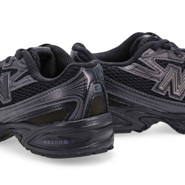 Kids'  740 Bungee Slip On Sneaker - Black Cement/Black