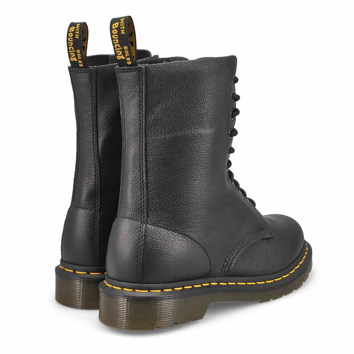 Bottes décontractées à 10 oeillets, noires, femmes