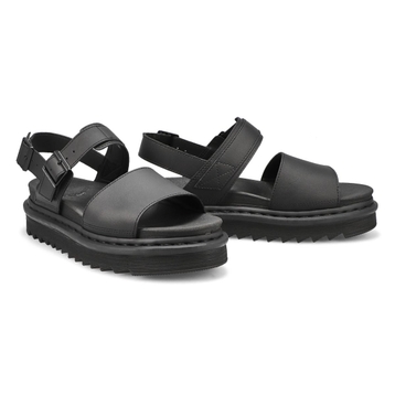 Women's Voss 2 Strap Casual Sandal - Black/Black