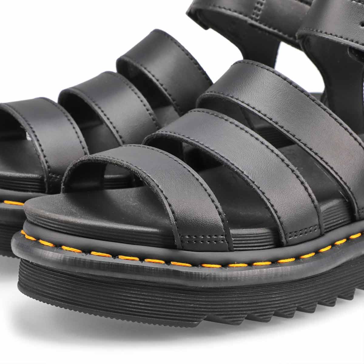 Women's Vegan Blaire Multi Strap Casual Sandal - Black