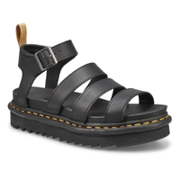 Women's Vegan Blaire Multi Strap Casual Sandal - Black