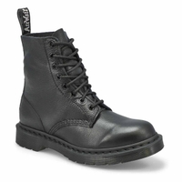 Women's 1460 Pascal Mono 8 Eye Boot - Black/Black