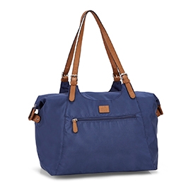 Lds Nylon Large Tote Bag - Denim