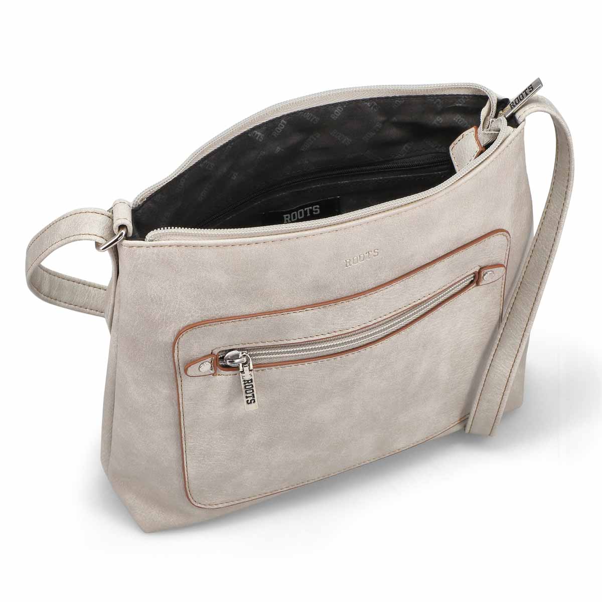 Women's R5784 Painted Edge Crossbody Bag - Stone