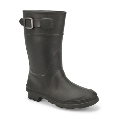 Bys Raindrops Waterproof Rain Boot - Black