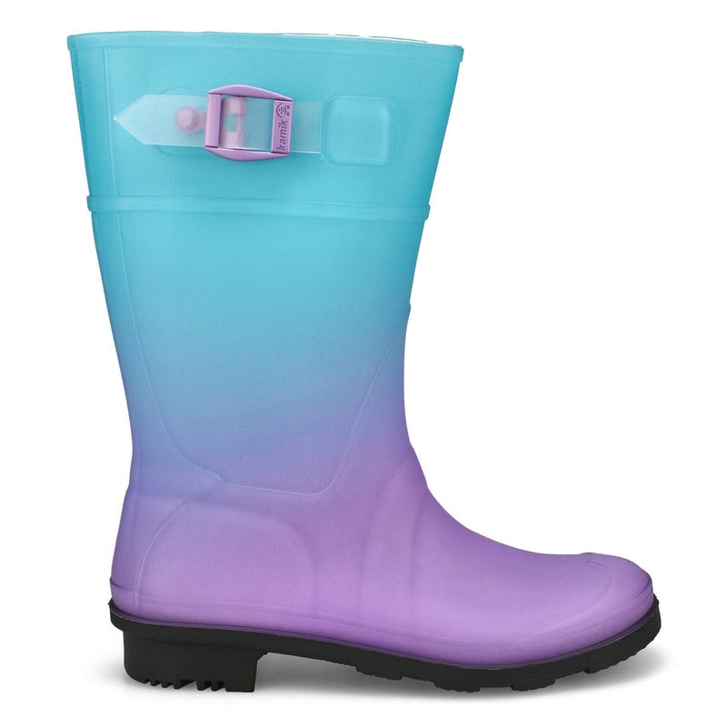 Botte de pluie imperméable RAINDROPS, turquoise, filles