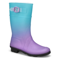 Girls' Raindrops Waterproof Rain Boot - Turquoise