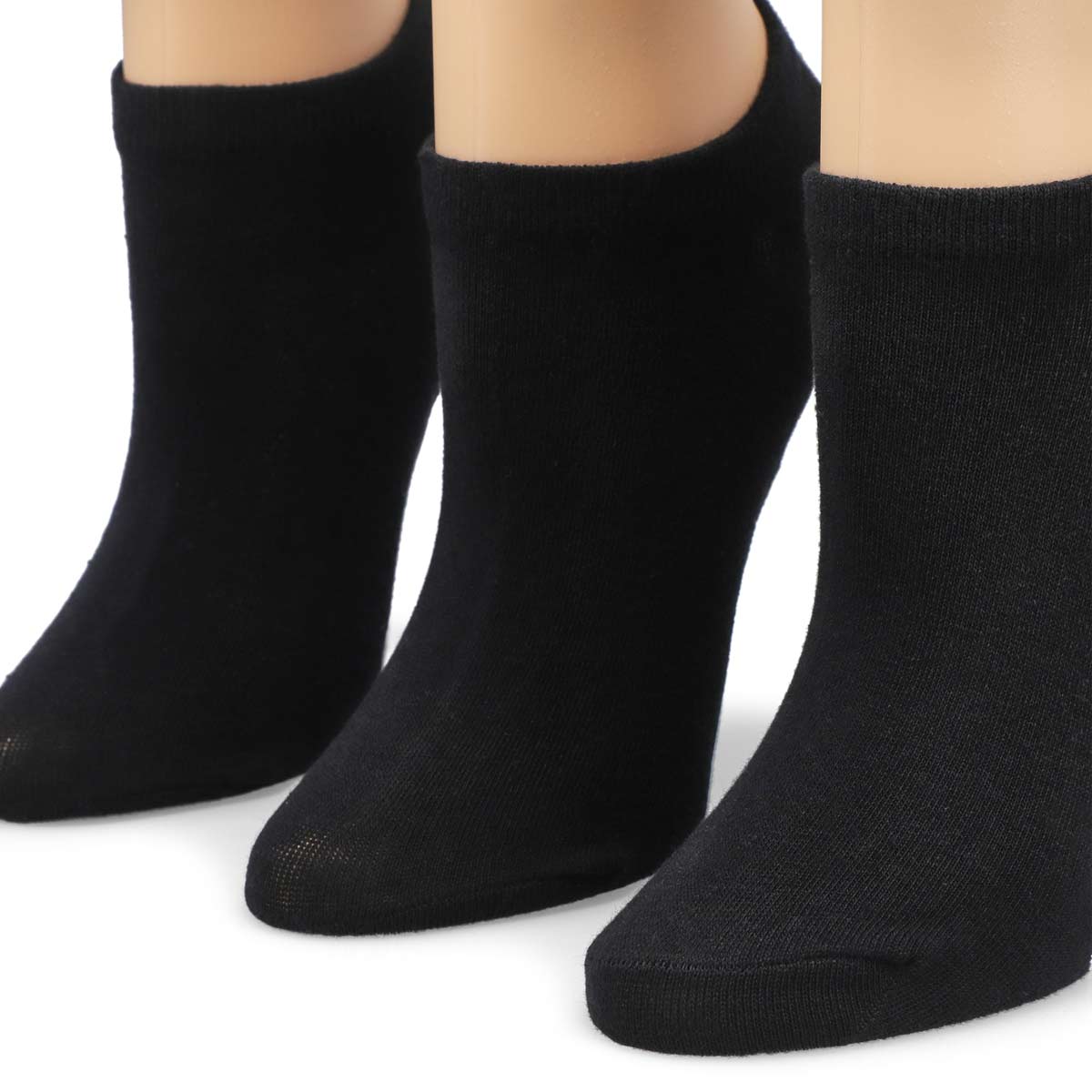 Women's Basics No Show Sock 3 Pack - Black/White