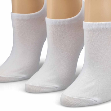 Women's Basics No Show Sock 3 Pack - White/Black