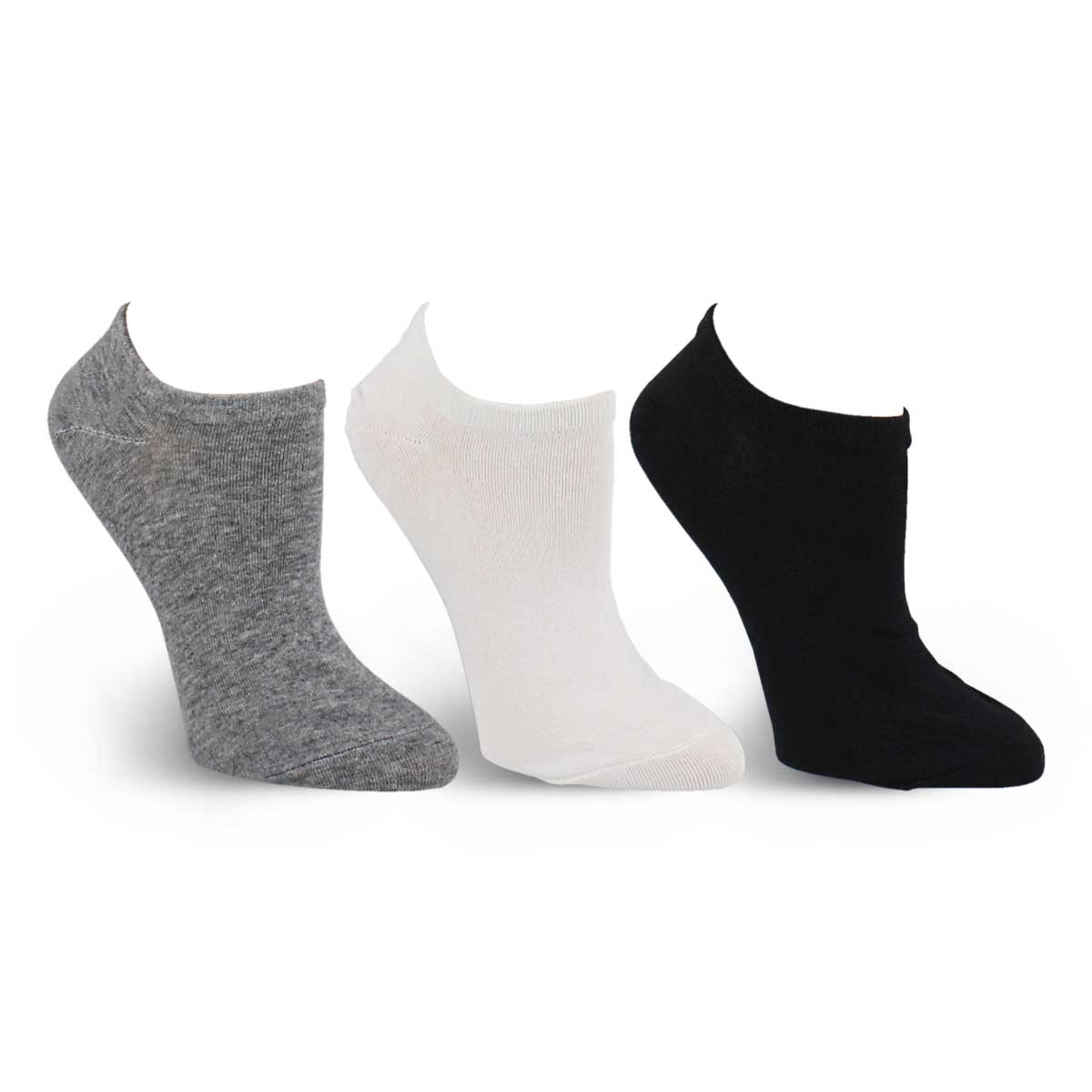 Women's Basics No Show Sock 3 Pack - Multi