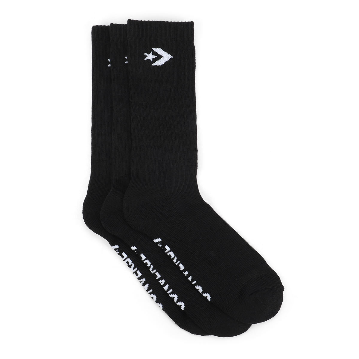 Men's Converse Sport Crew Sock 3 Pack - Black